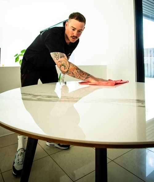 Rockshield Protection Film on a table